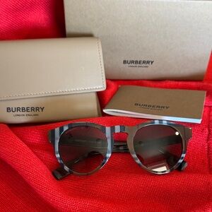 Burberry Striped Brown Sunglasses